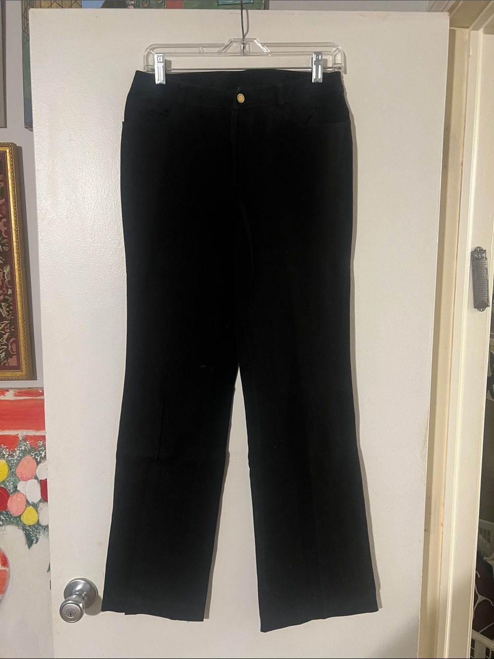 Dana Buchman black straight jeans
